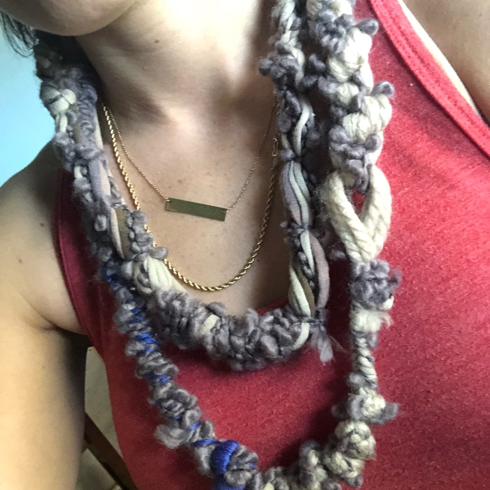 Handmade yarn necklace